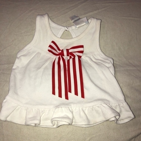 5/$10 Small steps size 12 months white tank top - Picture 6 of 6